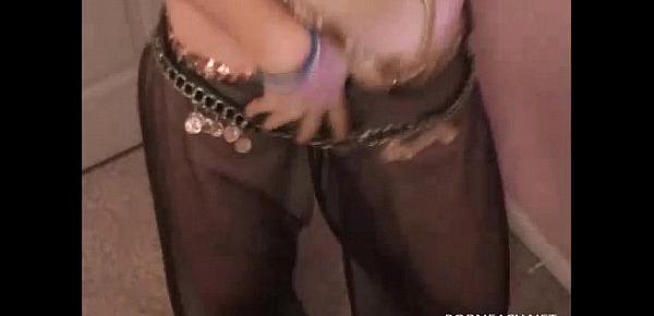  Teen girl belly dancing and masturbating